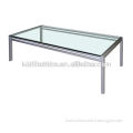 T24 modern hot selling table metal powder coated leg glass top factory direct sell customized green material tea coffee table